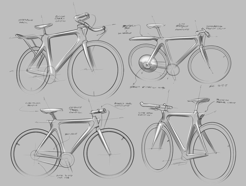 Зарисовка велосипеда