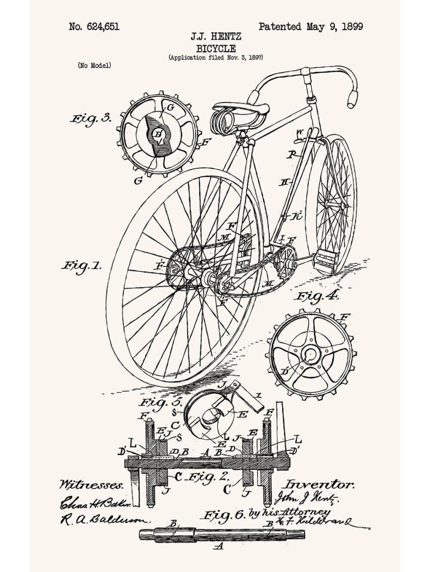 Патент велосипед