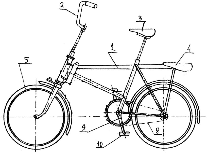 Чертеж рамы велосипеда стелс