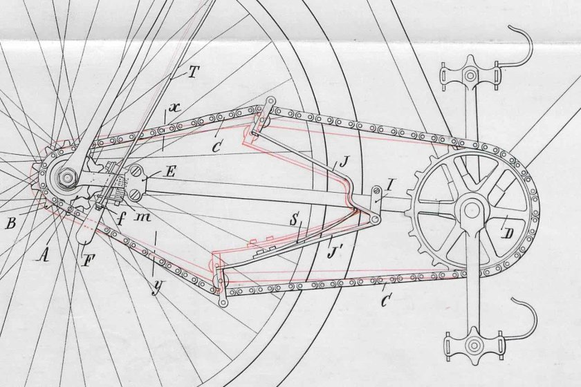Чертеж велосипеда с размерами