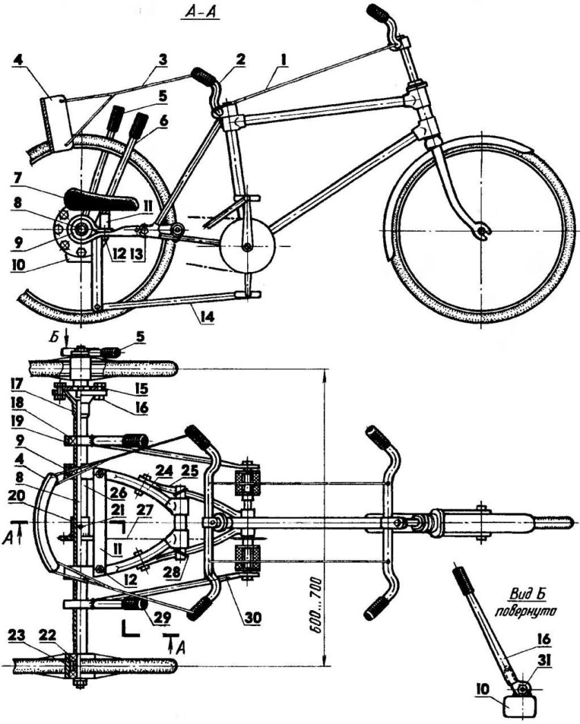 Чертеж велосипеда стелс
