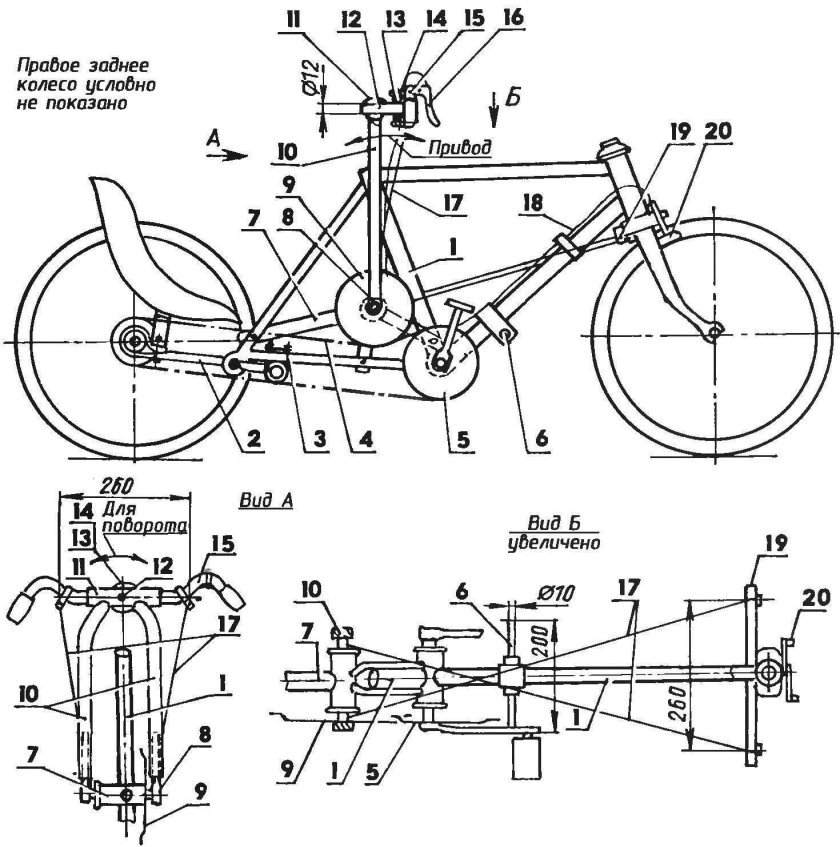Веломобиль PODRIDE чертежи