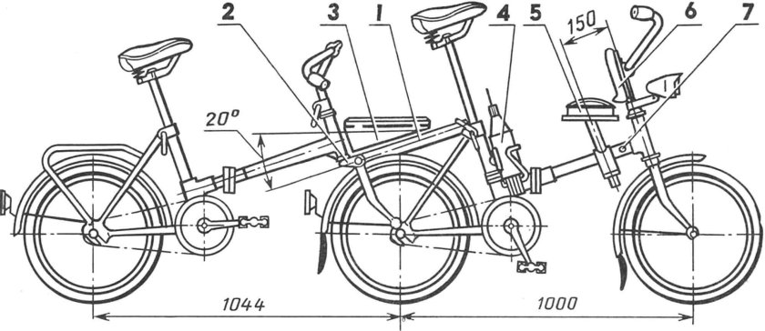 Схема 3х колесного велосипеда