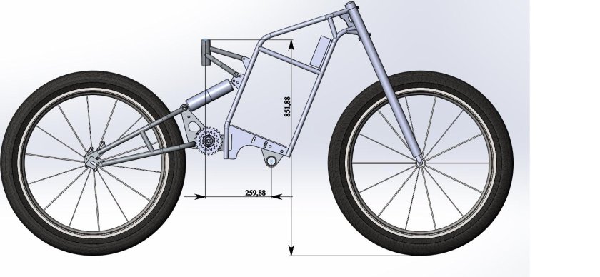 Рама для электровелосипеда 20 дюймов