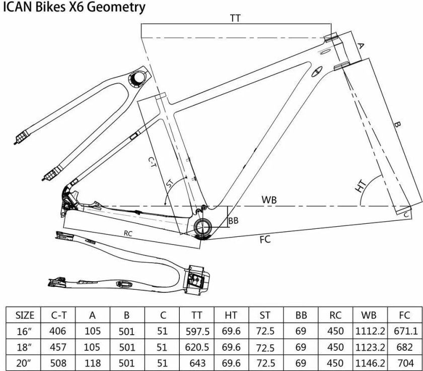 Чертеж рамы питбайка с размерами