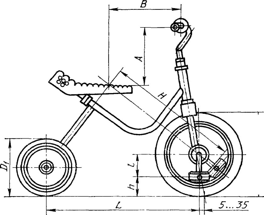 Велорикша грузовая чертеж