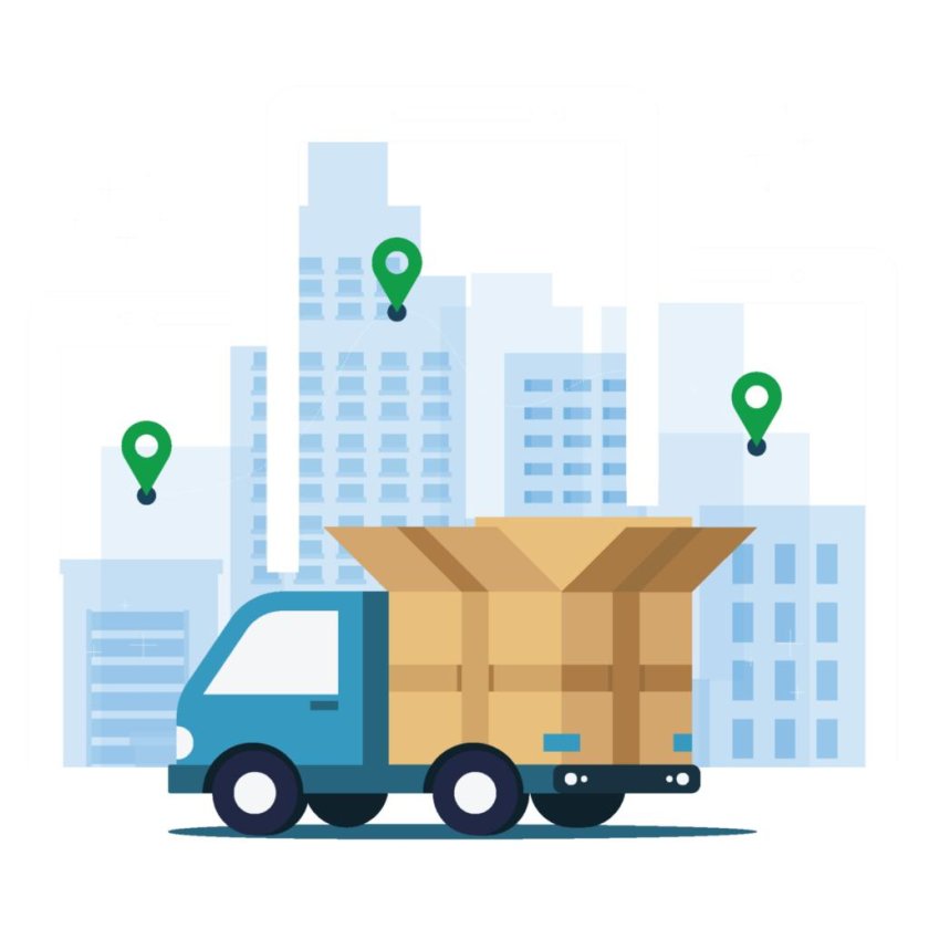 Доставка иллюстрация