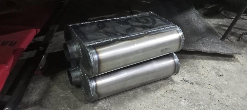 Москвич глушитель самодельный