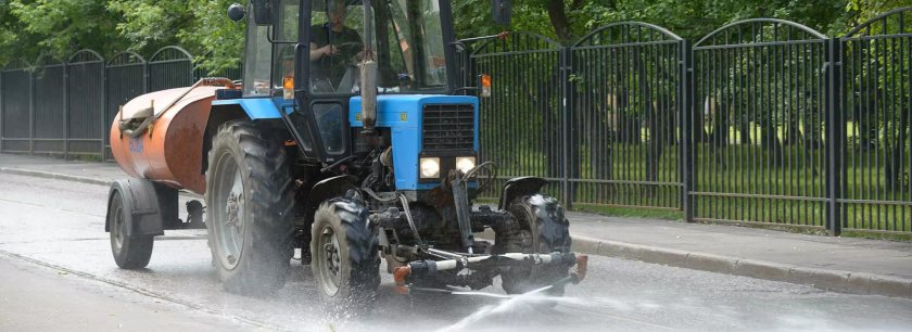 Трактор МТЗ 82.1 поливалка