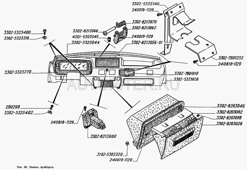 Панель приборов ГАЗ 2217 Соболь