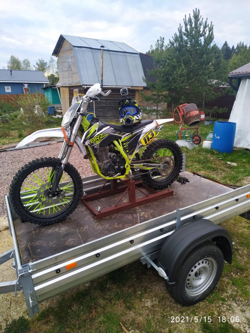 Прицеп для перевозки мотоцикла