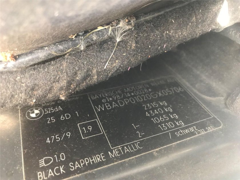 Вин номер БМВ е39