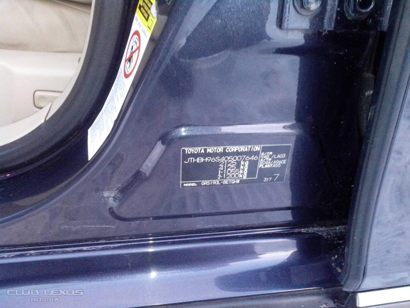 Номер кузова Тойота рав 4