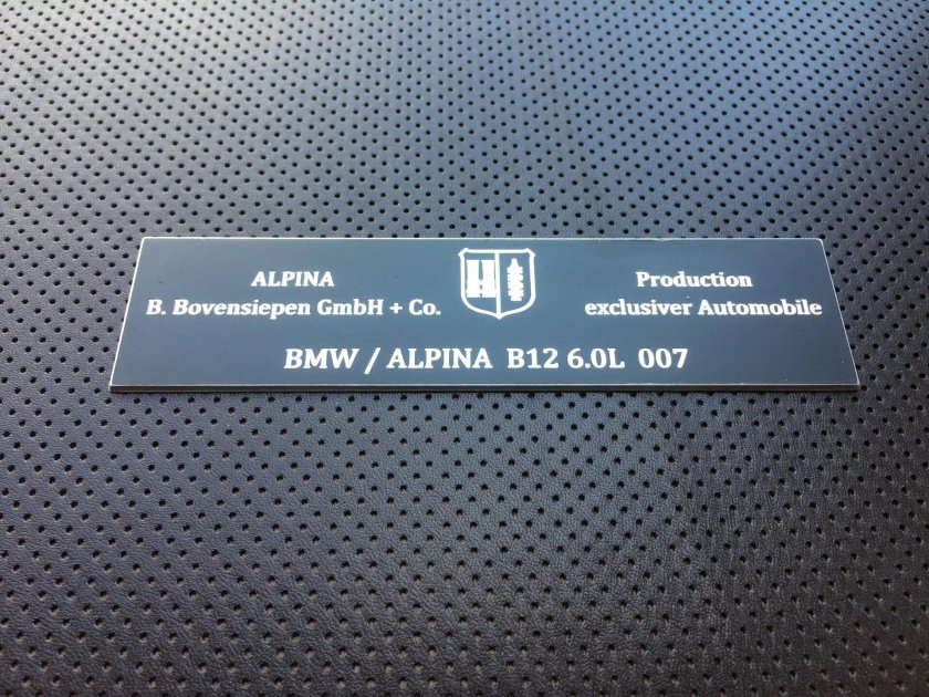 БМВ Альпина шильдик