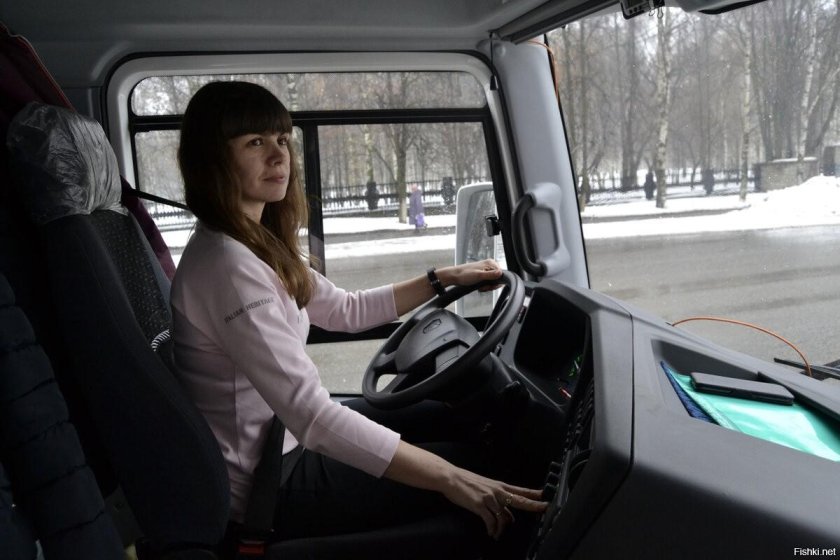 Водитель автобуса Евгения Вахрушева