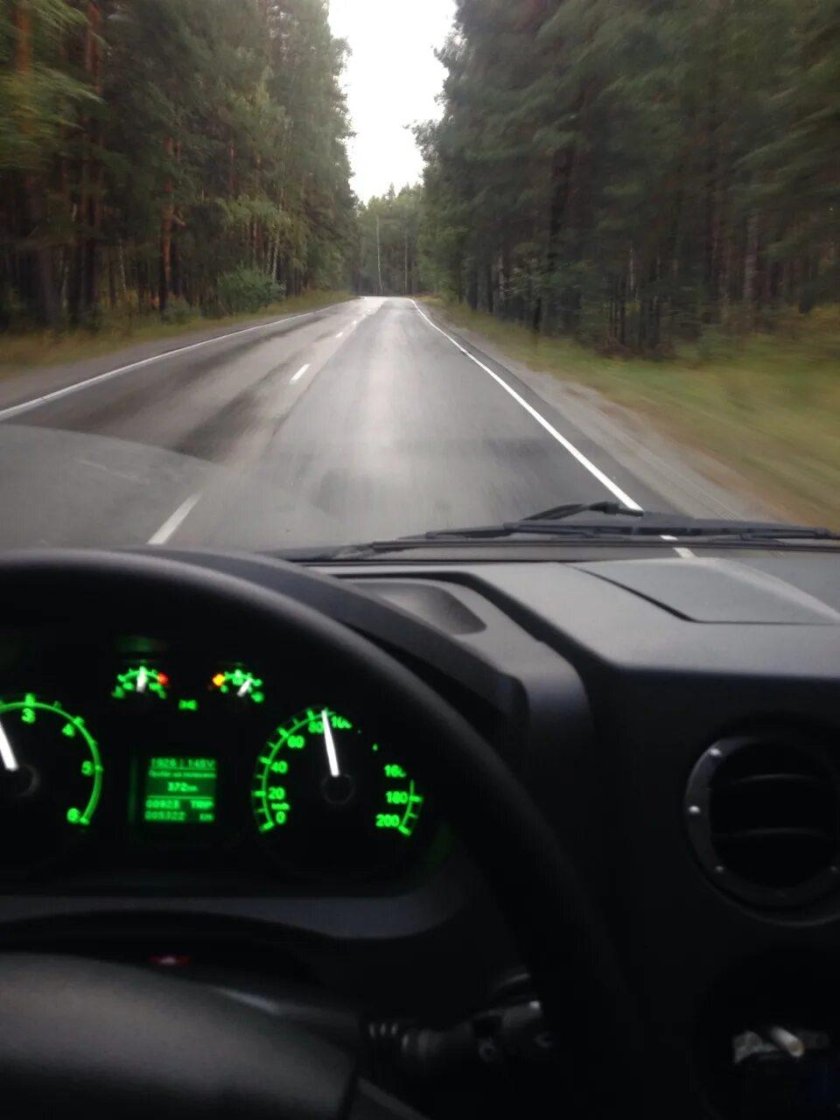 За рулём Газель Некст по трассе