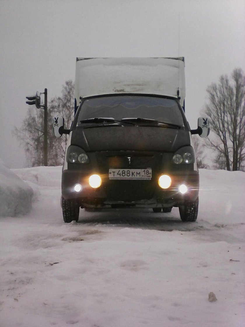 Дополнительные диодный туманки Газель