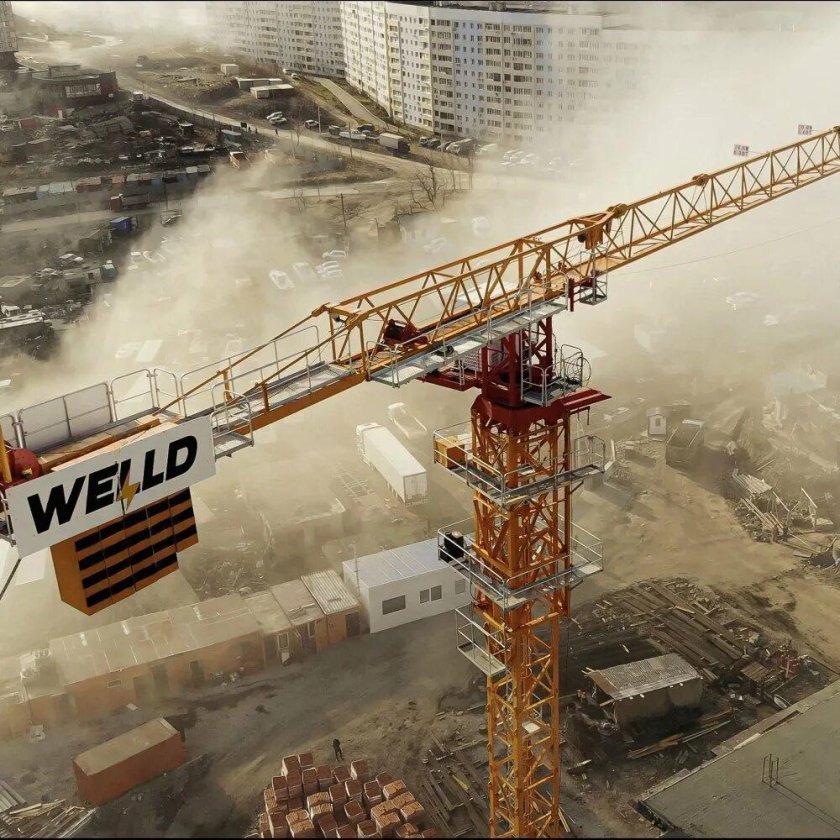 WELLD рекорд башенный кран