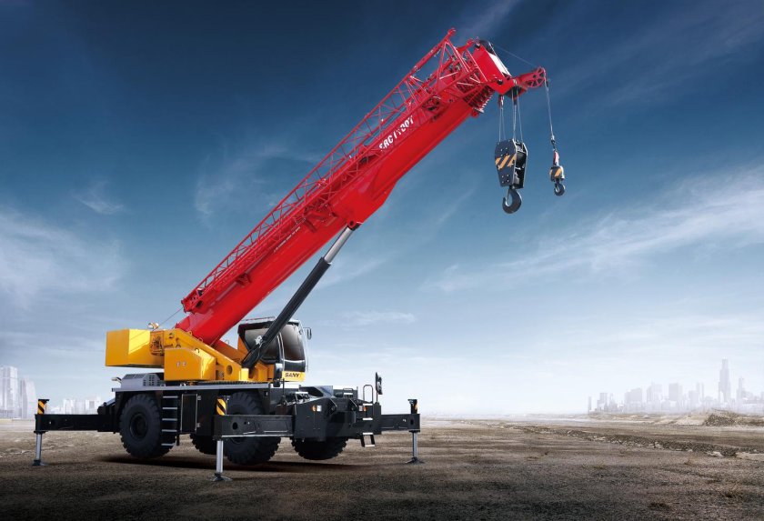 Короткобазовый кран Palfinger sany src600c