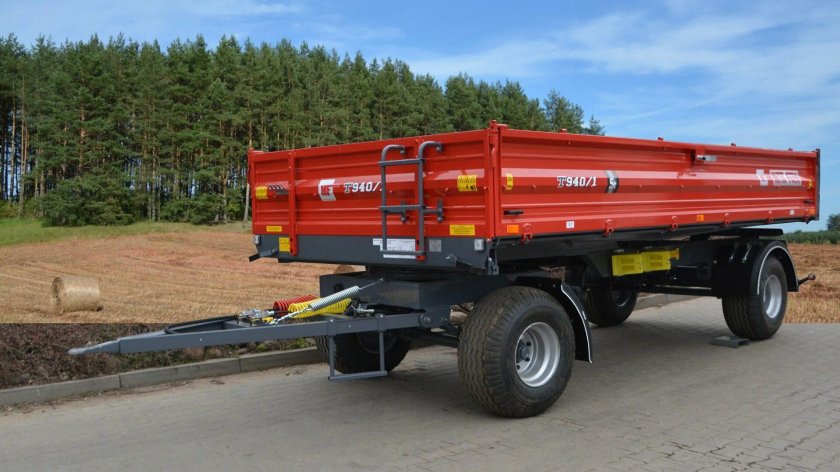 Прицеп тракторный самосвальный Metal-fach т-711/3 с надставными бортами