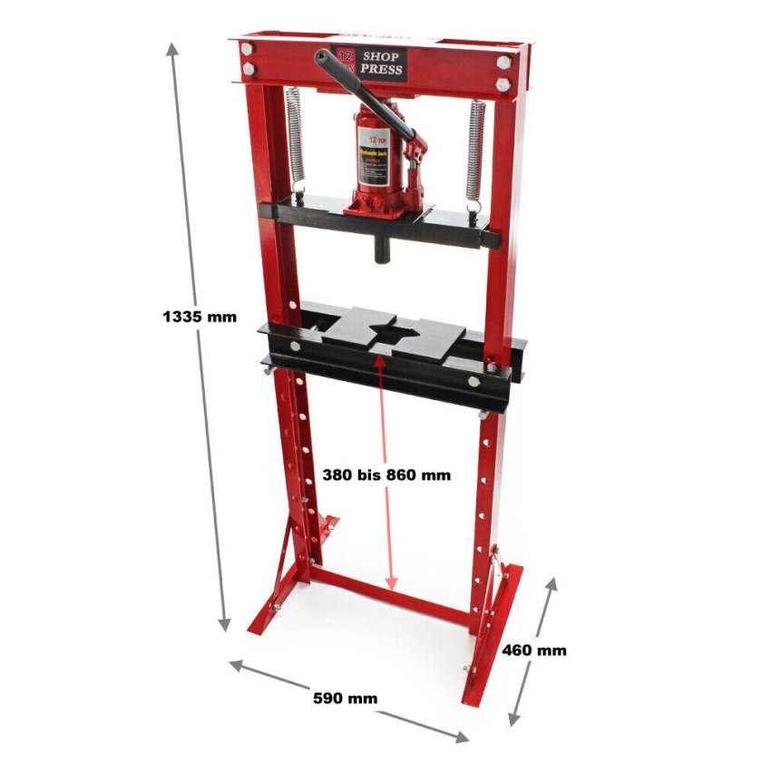 Габариты пресса гидравлического