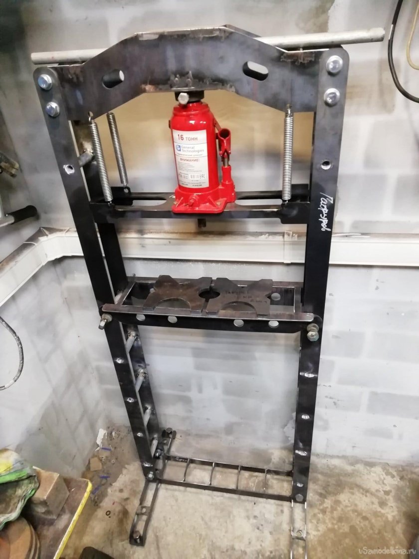 Пресс из домкрата Kraftool