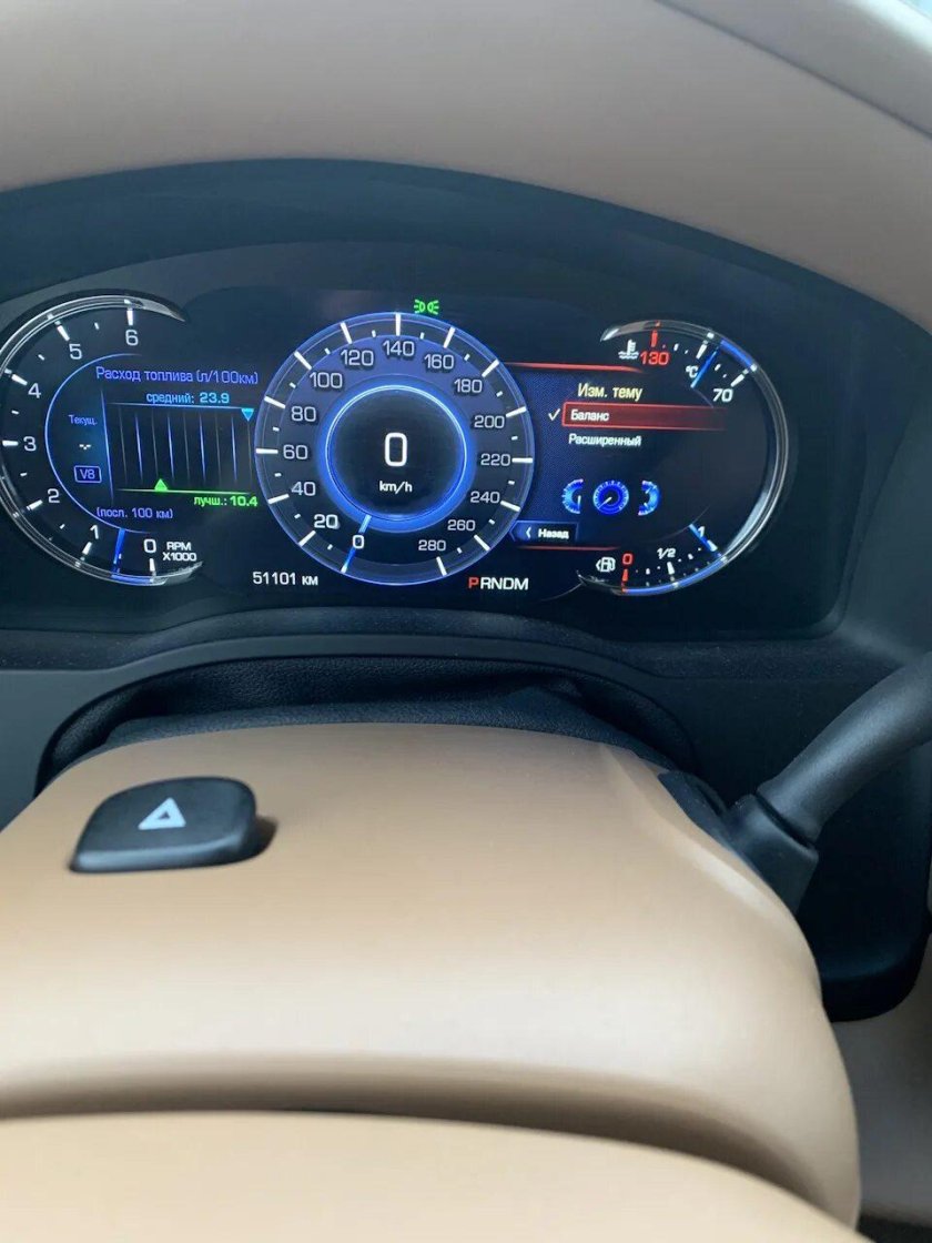 Cadillac Escalade 2015 приборная панель