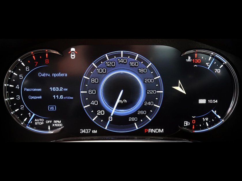 Приборная панель панели Cadillac CTS