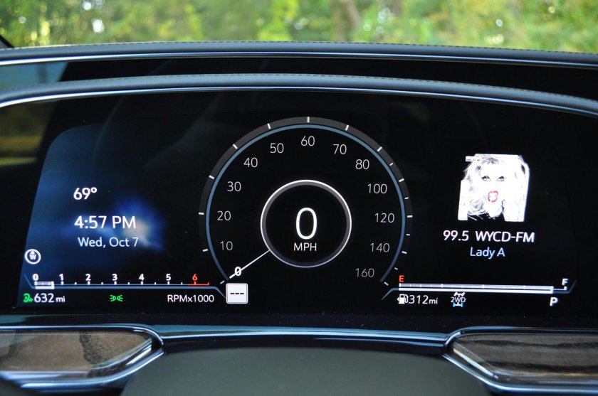 Кадиллак Эскалейд 2021 приборная панель