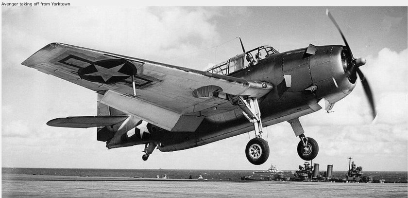 Торпедоносцев-бомбардировщиков «Эвенджер»