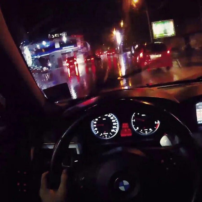 БМВ м5 е60 салон ночью