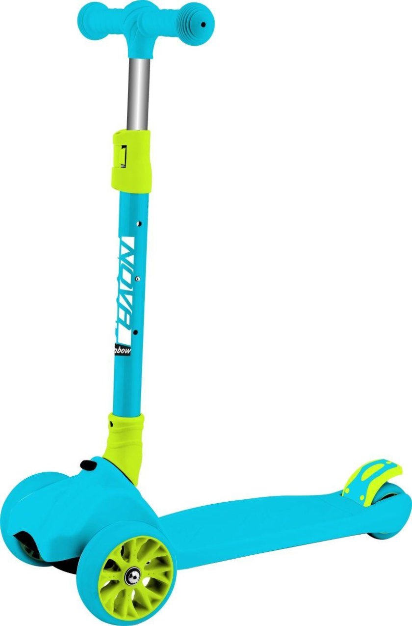 Самокат для детей Novatrack Rainbow, складной, желтый