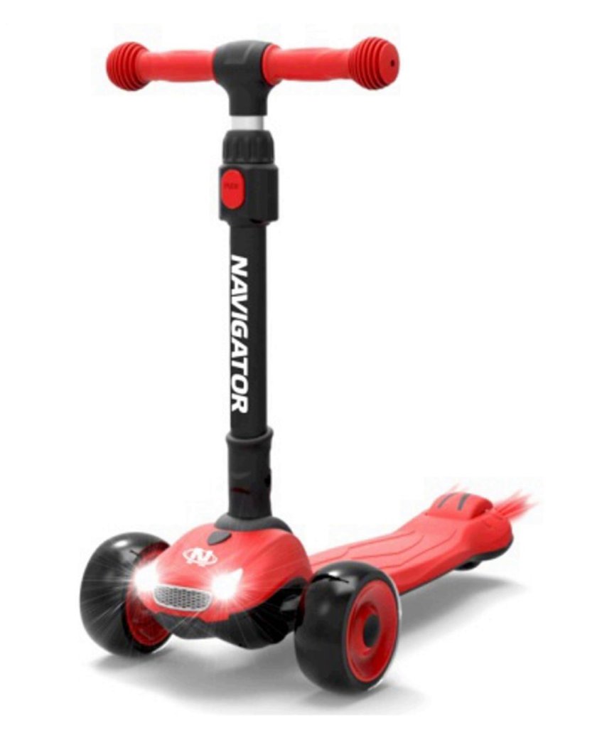 Детский 3-х колесный самокат Navigator т17065/т17066, красный