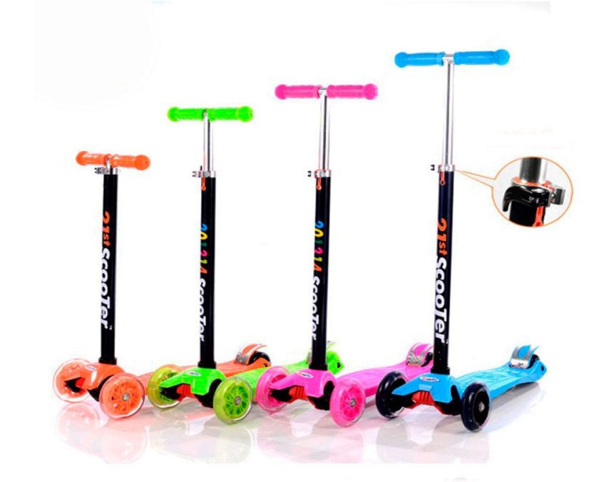 Самокат Scooter трехколесный 21st