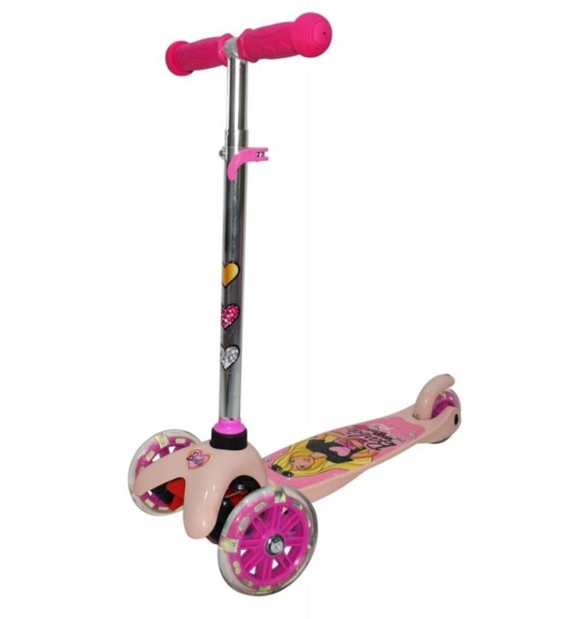 Самокат Барби трехколесный детский