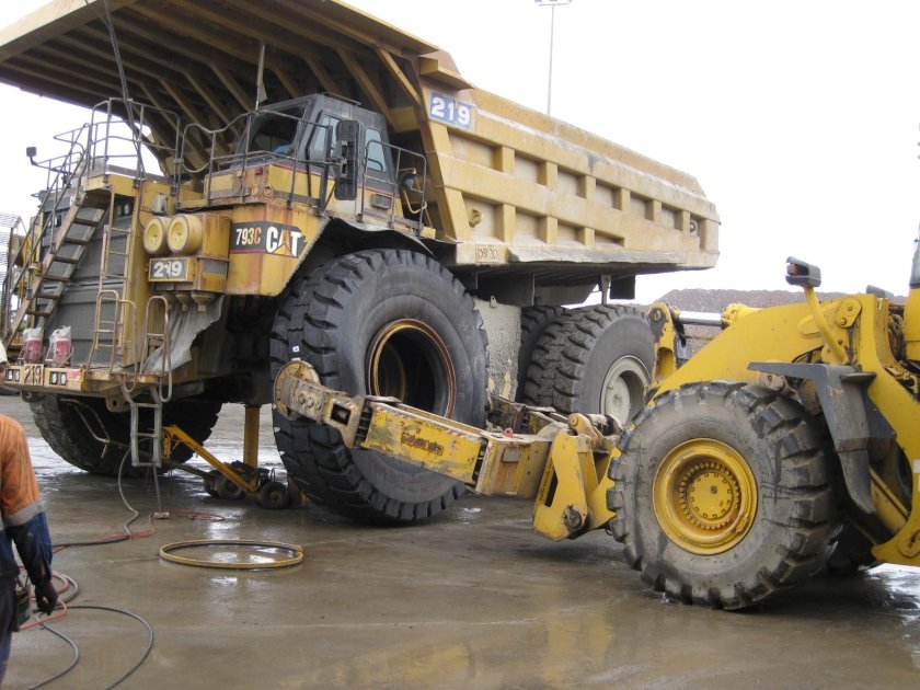 Шинный манипулятор колесосъемник