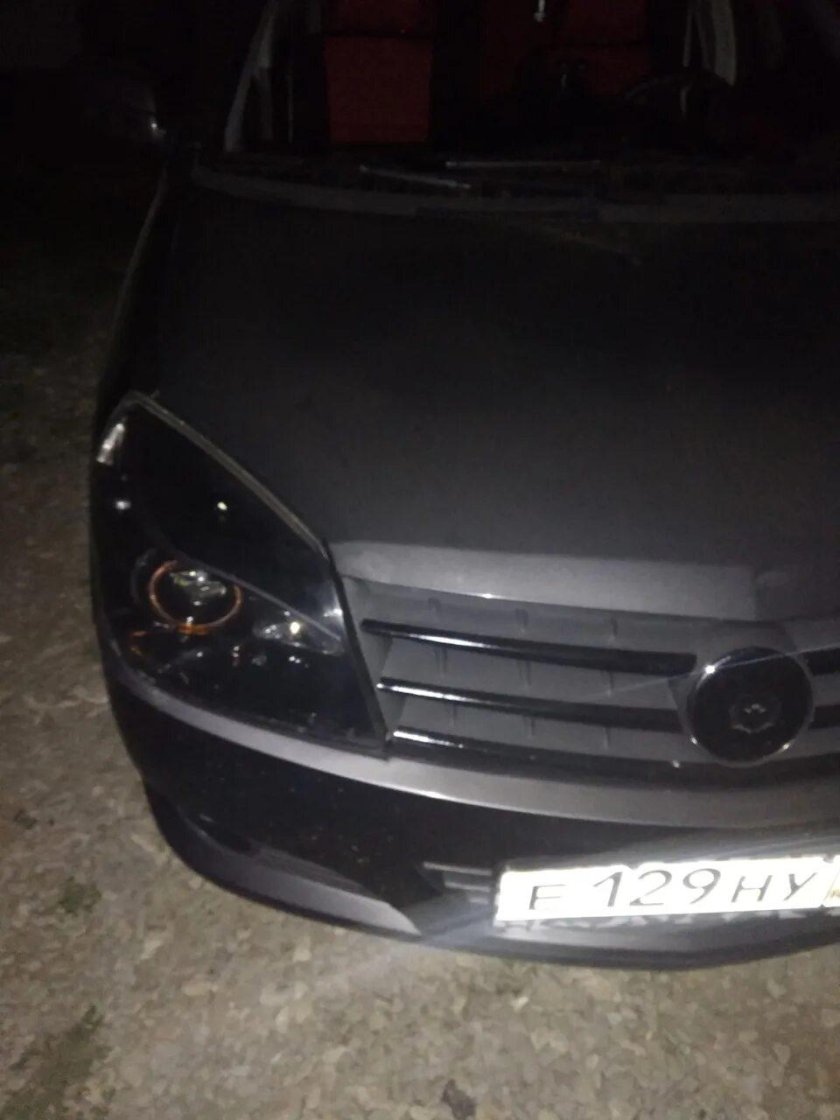 Черные фары Джили МК