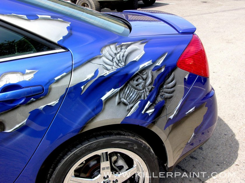 Аэрография на автомобиле