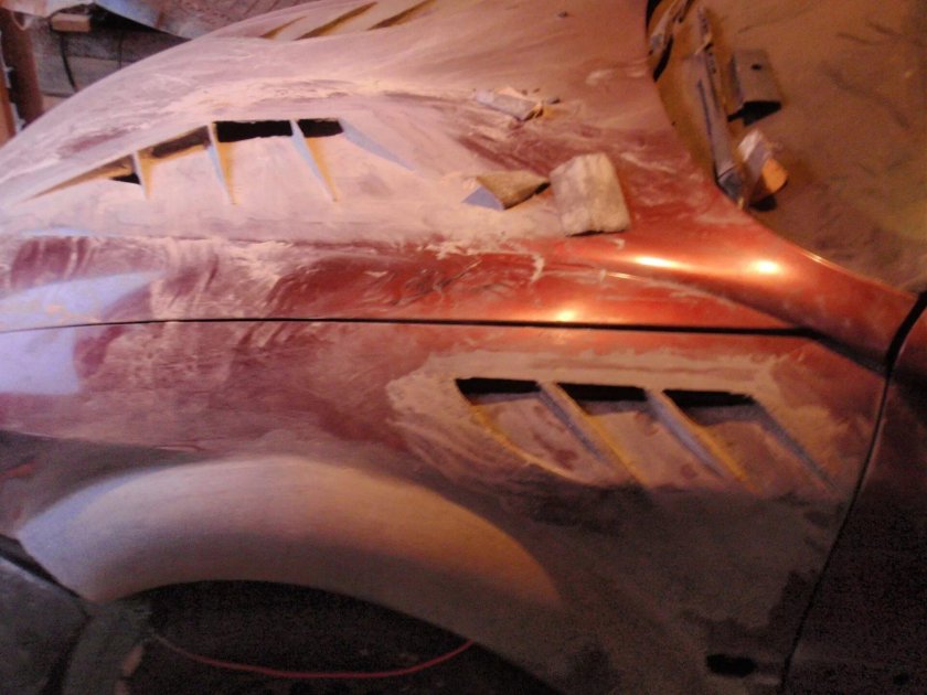 Жабры на капот ВАЗ 2109