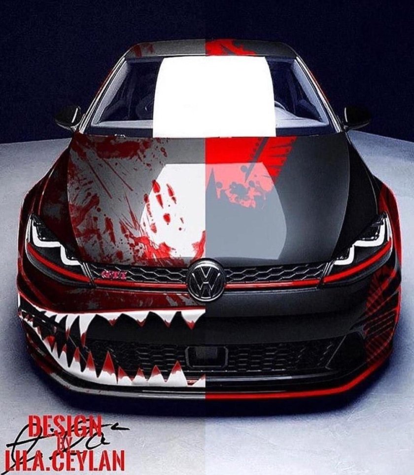 Volkswagen Golf GTI 6 аэрография