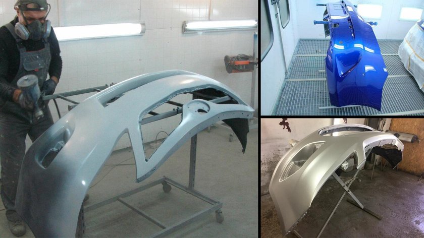 Покраска бампера