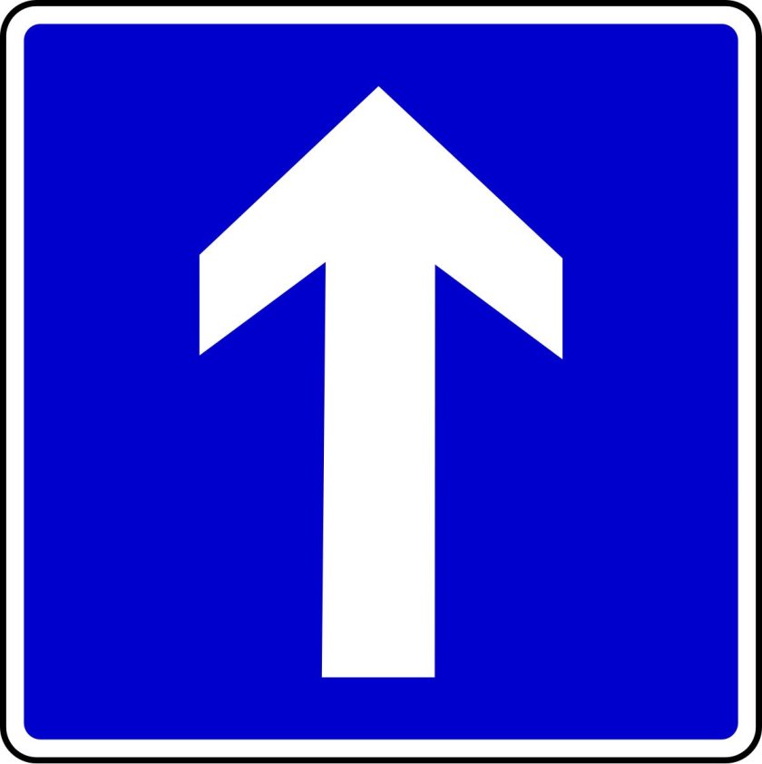 Знак дорога с односторонним движением