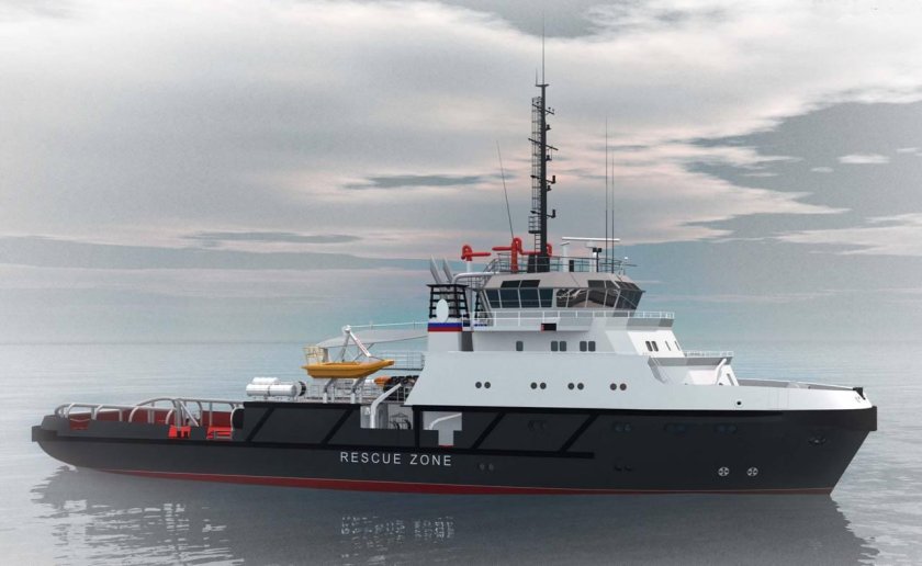 Спасательное буксирное судно проект 22870