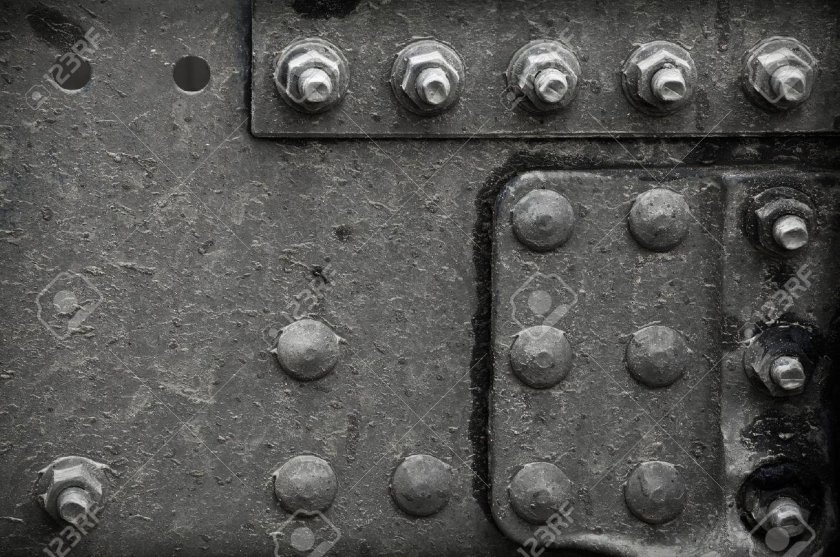 Имитация заклепок на металле