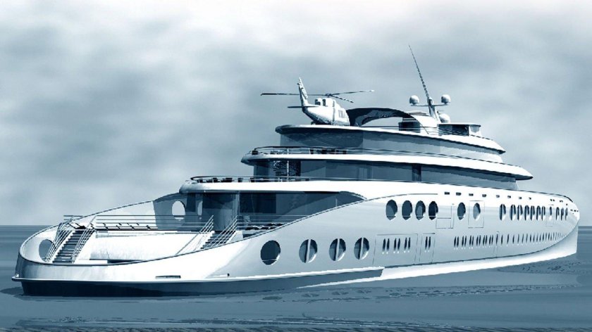 Мега яхта концепт 200 метров