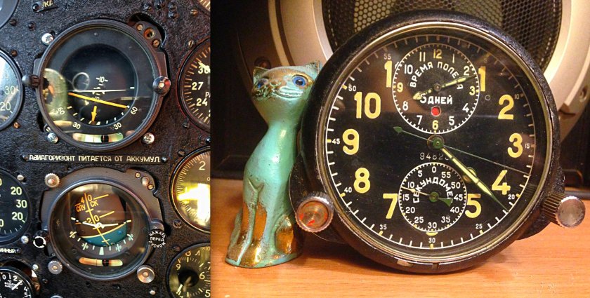 Авиационные бортовые часы АЧС-1