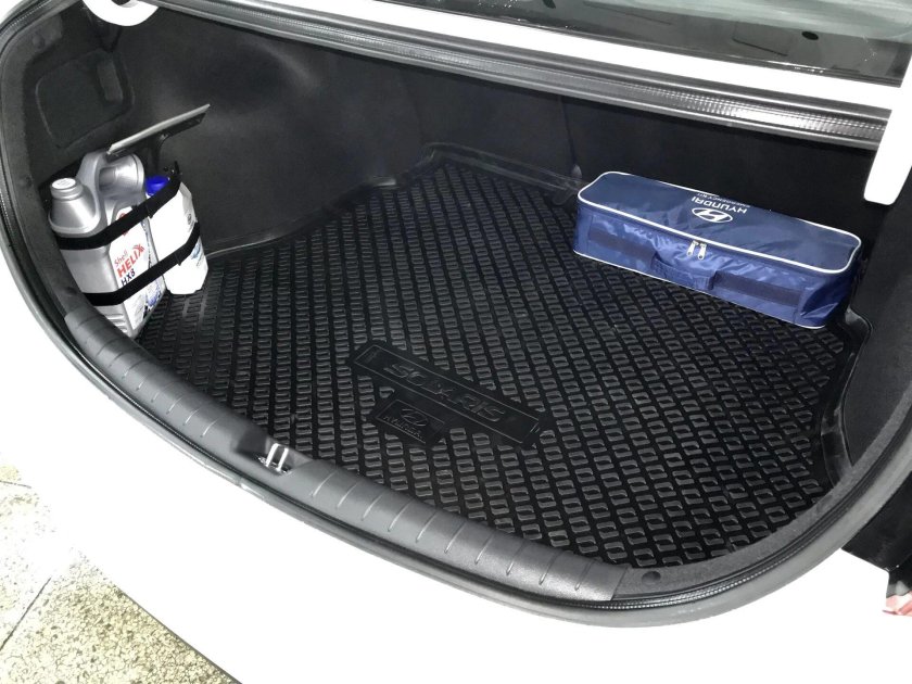 Коврик в багажник Солярис 1 седан