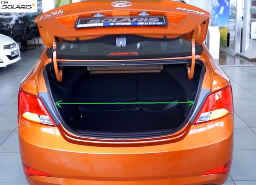 Hyundai Solaris 2 багажник