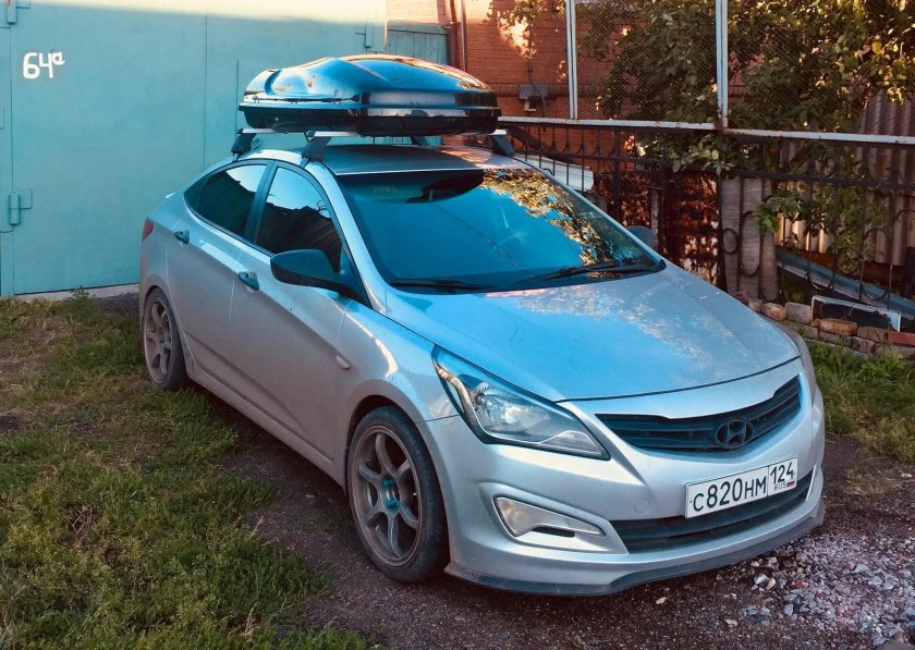 Багажник на крышу Hyundai Solaris 2