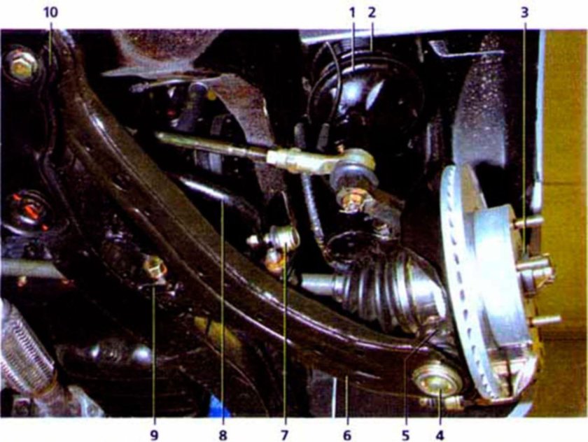 Передняя подвеска Hyundai Accent ТАГАЗ